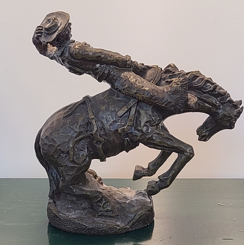 Rustic Cowboy Sculpture Set - Picture 5 of 16